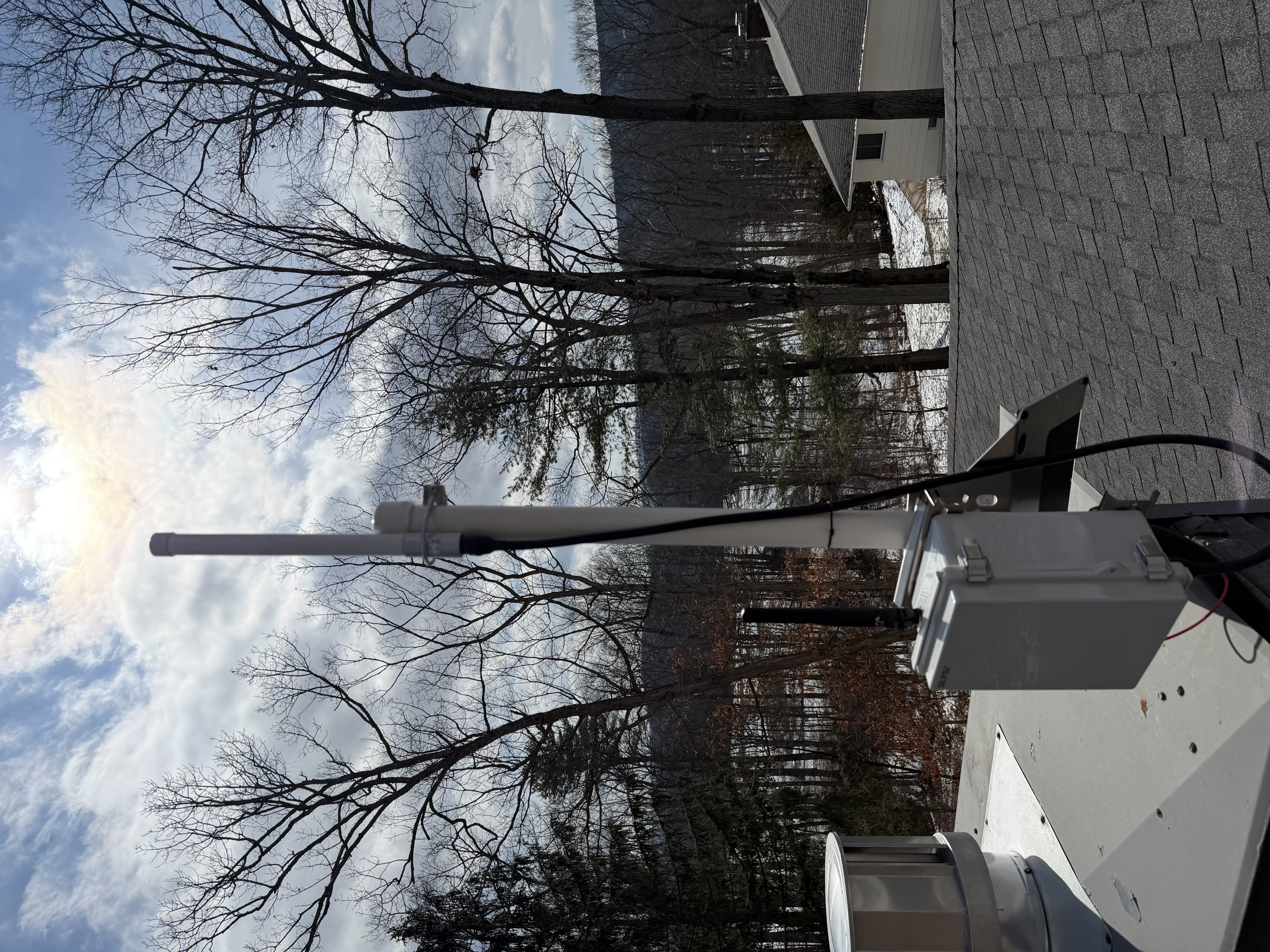 Dual-node rooftop enclosure mounted outside